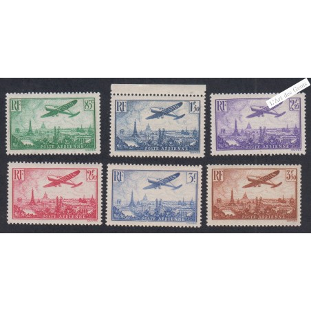 Série Timbres Poste Aérienne - n°8 à n°13 - 1936 - Neufs** - Cote 300 Euros - lartdesgents.fr