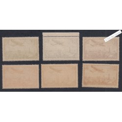 Série Timbres Poste Aérienne - n°8 à n°13 - 1936 - Neufs** - Cote 300 Euros - lartdesgents.fr