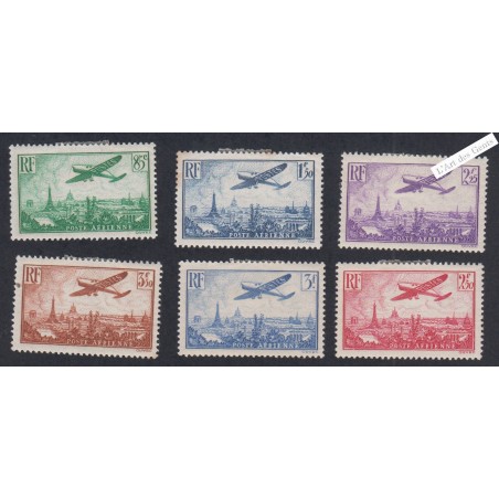 Série Timbres Poste Aérienne -  n°8 à n°13 - 1936 - Neufs* - Cote 170 Euros - lartdesgents.fr