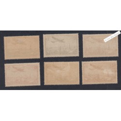 Série Timbres Poste Aérienne - n°8 à n°13 - 1936 - Neufs* - Cote 170 Euros - lartdesgents.fr