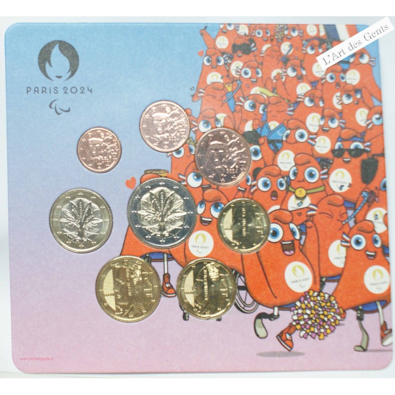 rare FRANCE BU 2024 JO Paralympiques de Paris - , lartdesgents.f