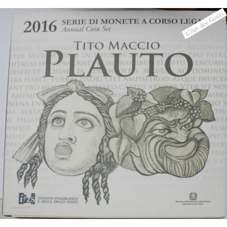 Coffret BU 2016 Italie Tito Maccio PLAUTO