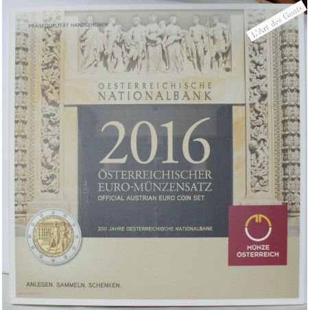 Coffret BU 2016 Autriche, lartdesgents.fr