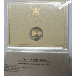 Coffret 2 euros BU 2017 Vatican apparitions de FATIMA, lartdesgents.fr