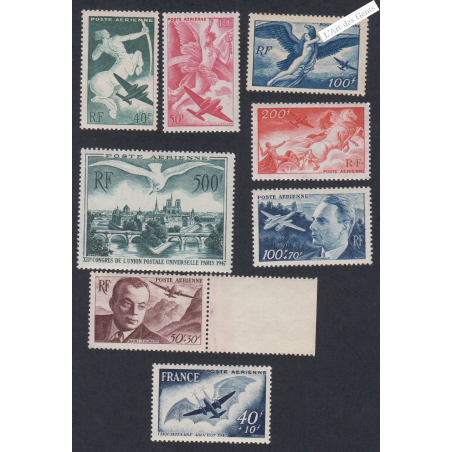 Série 8 Timbres Poste Aérienne n°16 à 23 - Neufs**  cote 89 euros -  lartdesgents.fr