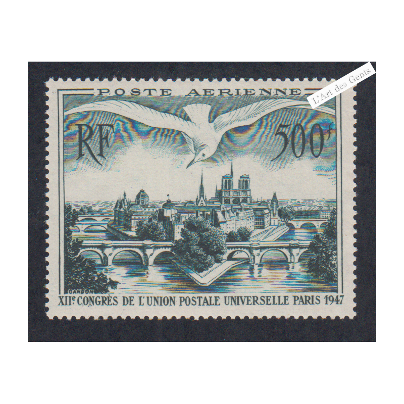 Timbre Poste Aérienne n°20 - Neuf**  cote 60 euros -  lartdesgents.fr