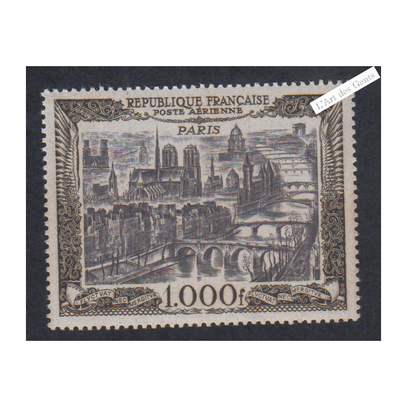 Timbre Poste Aérienne - n°29 - 1950 - Neuf**  - Cote 165 Euros- lartdesgents.fr