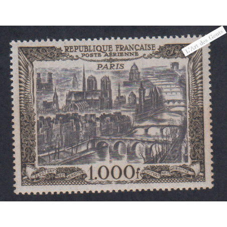 Timbre Poste Aérienne - n°29 - 1950 - Neuf**  - Cote 165 Euros- lartdesgents.fr