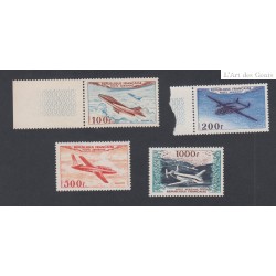 Timbres Poste Aérienne -  n°30 à 33 - 1954 - Neufs* - Cote 400 Euros- lartdesgents