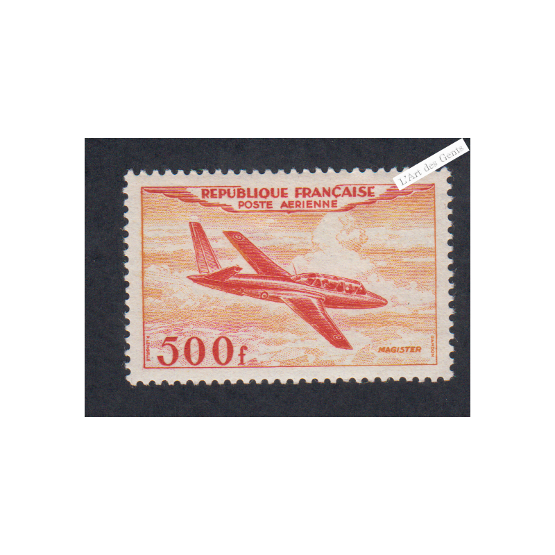Timbre Poste Aérienne -  n°32 - 1954 - Neuf** - Cote 250 Euros - lartdesgents.fr