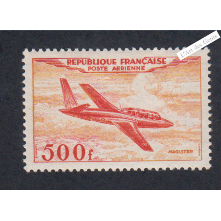 Timbre Poste Aérienne -  n°32 - 1954 - Neuf** - Cote 250 Euros - lartdesgents.fr