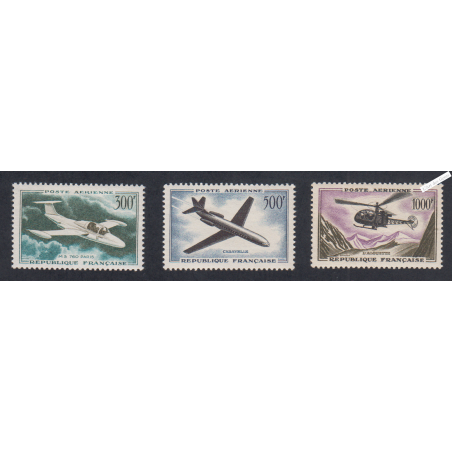Série Timbres Poste Aérienne n°35 à n°37- Neufs** cote 110 euros, lartdesgents.fr