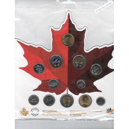 Série Canada 2017 Royal mint " Mon Canada m'inspire", lartdesgents.fr