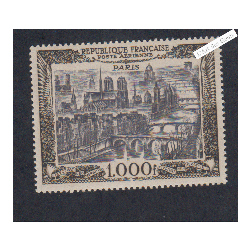 Timbre Poste Aérienne - n°29 - 1950 - Neuf** Signé  - Cote 165 Euros- lartdesgents.fr