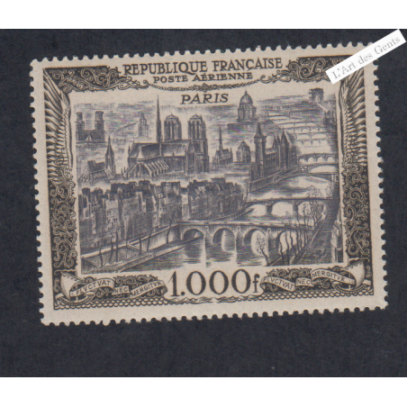 Timbre Poste Aérienne - n°29 - 1950 - Neuf** Signé  - Cote 165 Euros- lartdesgents.fr