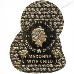 2 Cedis Ghana 2022 "MADONNA AND CHILD" , lartdesgents.fr