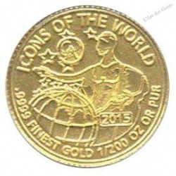 10 francs Rwandais 2015 - or .999 1/200 oz " walking liberty " , lartdesgents.fr