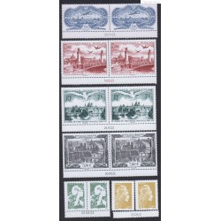 12 timbres issus des 6 Affiches numérotées de 2021 à 2024 Neufs**  datés lartdesgents.fr