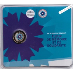 2€ BU France 2018 Bleuet de France COLORISEE 10 000 EXEMPLAIRES, lartdesgents.f