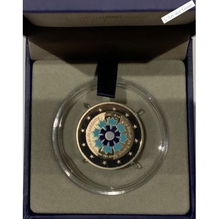 coffret *2€ BE France 2018 Bleuet de France COLORISEE 10 000 EXEMPLAIRES, lartdesgents.f