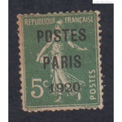 Timbre France Préoblitéré n°24 - cote 180 Euros - signé calvès - lartdesgents.fr