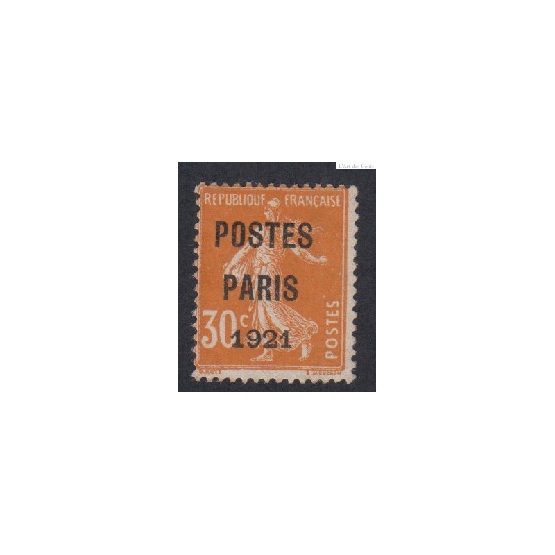 France - Timbre Préoblitéré n°29 Signé Calvès Neuf* Cote 600 Euros - lartdesgents.fr