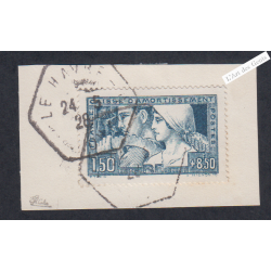 Timbre France n°252 - Le Travail - Oblitéré - Signé - cote 180 Euros lartdesgents.fr