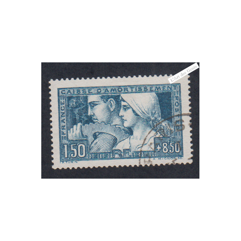Timbre France n°252 - Le Travail - Oblitéré - cote 180 Euros lartdesgents.fr