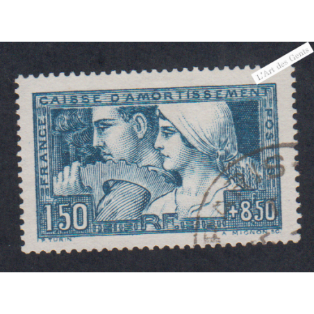 Timbre France n°252 - Le Travail - Oblitéré - cote 180 Euros lartdesgents.fr