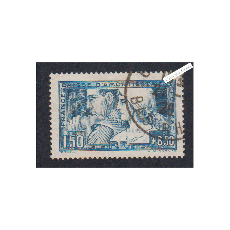 Timbre France n°252 - Le Travail - Oblitéré - cote 180 Euros lartdesgents.fr