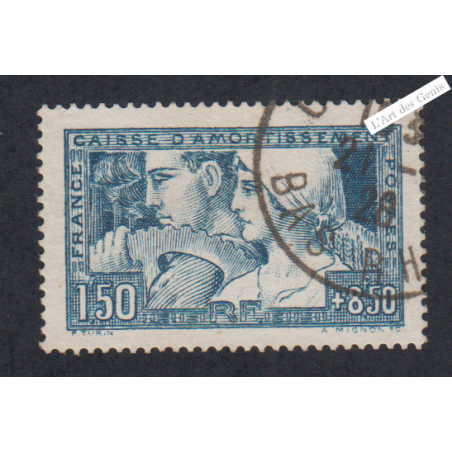 Timbre France n°252 - Le Travail - Oblitéré - cote 180 Euros lartdesgents.fr