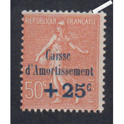 Timbre n°250 Année 1928 Neuf* * Signé  Cote 75 Euros lartdesgents.fr