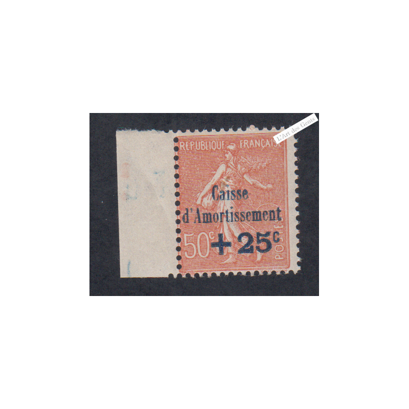 Timbre n°250 Année 1928 Neuf* * Signé  Cote 75 Euros lartdesgents.fr