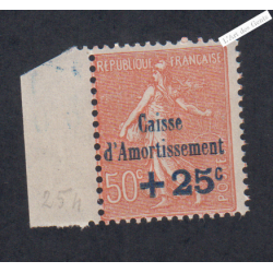 Timbre n°250 Année 1928 Neuf* * Signé  Cote 75 Euros lartdesgents.fr