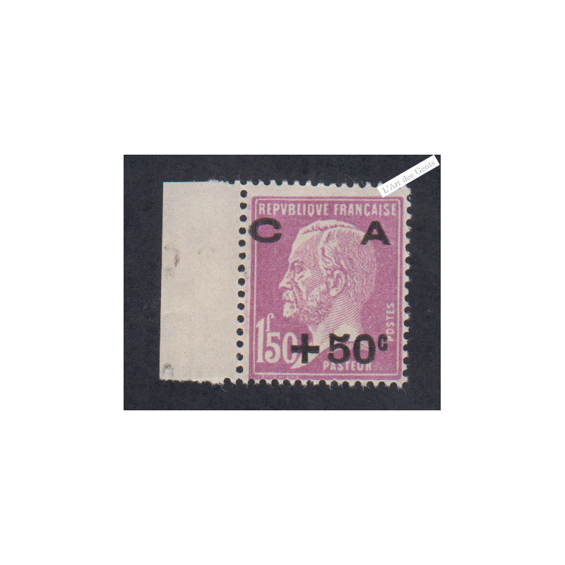 Timbre n°251 Année 1928 Neuf* * Signé  Cote 120 Euros lartdesgents.fr
