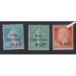 Timbres n°246-247-248 -...