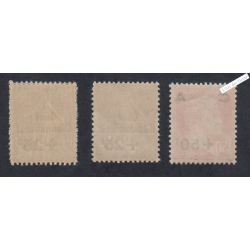 Timbres n°246-247-248 Caisse Amortissement 1ère série - 1927 - Neufs** -  Cote 70 Euros lartdesgents.fr
