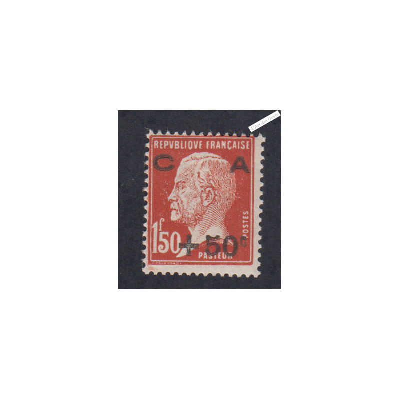Timbre n°255 - Amortissement 3ème série - Année 1929 Neuf**  Cote 150 Euros lartdesgents.fr