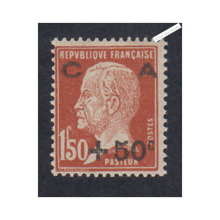 Timbre n°255 - Amortissement 3ème série - Année 1929 Neuf**  Cote 150 Euros lartdesgents.fr