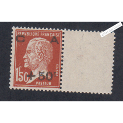 Timbre n°255 - Amortissement 3ème série - Année 1929 Neuf*  Cote 65 Euros lartdesgents.fr