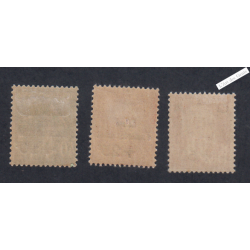 Timbres n°253-254-255- Caisse d'Amortissement 3ème série - 1929 - Neufs*  -  Cote 120 Euros lartdesgents.fr