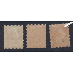 Timbres n°253-254-255- Caisse d'Amortissement 3ème série - 1929 - Neufs*  -  Cote 120 Euros lartdesgents.fr