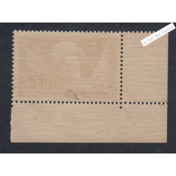 Timbre n°256 Amortissement Coin de feuille neuf** Signé Calves - cote 160€ lartdesgents.fr