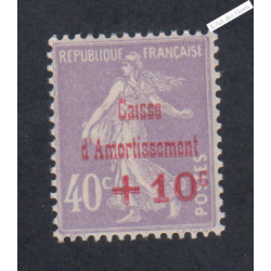 Timbre n°249 Caisse Amortissement 2ème Série -1928 Neuf** Signé -  Cote 40 Euros lartdesgents.fr