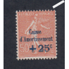 Timbre n°250 Caisse D'amortissement - 1928 Neuf* * Signé  Cote 75 Euros lartdesgents.fr