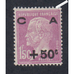 Timbre n°251 Caisse d'Amortissement - 1928 Neuf* Signé  Cote 60 Euros lartdesgents.fr