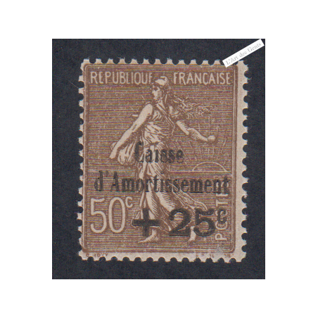 Timbre n°267 Caisse d'Amortissement - 1930 Neuf* Signé  Cote 45 Euros lartdesgents.fr
