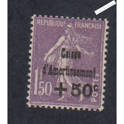 Timbre n°268 Caisse d'Amortissement - 1930 Neuf* Signé  Cote 80 Euros lartdesgents.fr