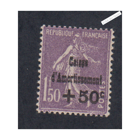 Timbre n°268 Caisse d'Amortissement - 1930 Neuf** Signé  Cote 200 Euros lartdesgents.fr