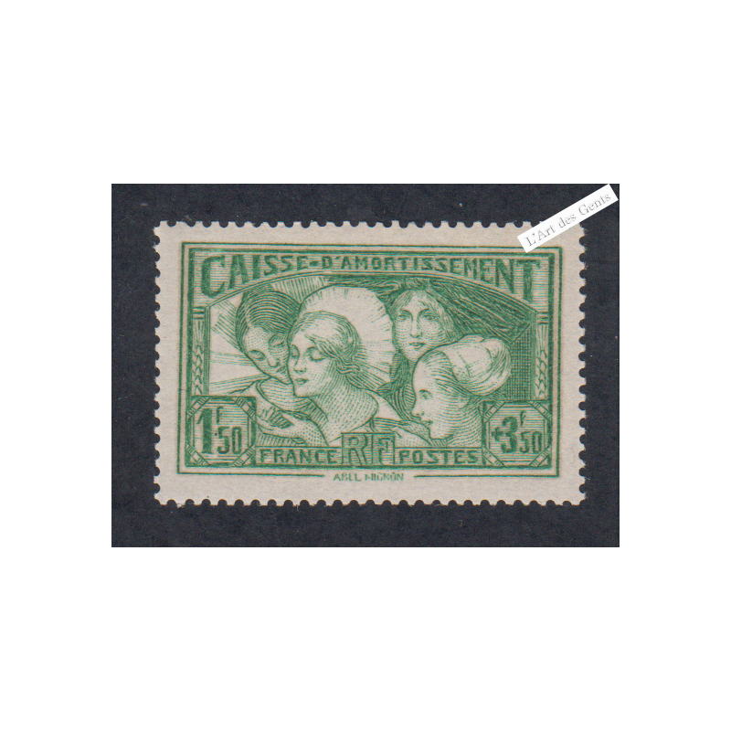 Timbre n°269 Caisse d'Amortissement Neuf** - cote 350 Euros lartdesgents.fr